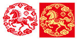 马年剪纸窗花