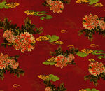 红色花卉图案纹理背景