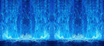 梦幻蓝色火焰背景图