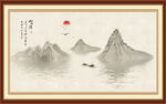 山水情中式装饰画