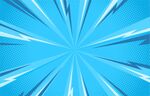 蓝色放射状抽象背景图案