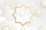 金色几何图案装饰背景