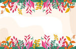 花卉边框背景图