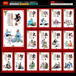 国学经典文化展板