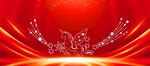 红色动感线条闪耀背景图