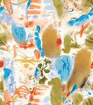 大牌抽象水彩图案