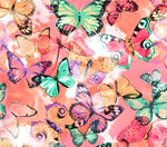 多彩蝴蝶水彩图案背景