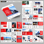 红色企业宣传册