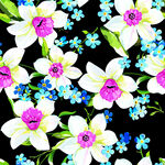 多彩花卉图案背景