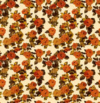 秋季花卉图案织物纹理