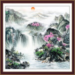 山水画国画山水国画