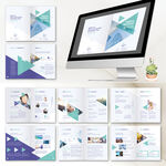 摄影作品集方形画册indd模板