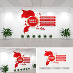 时刻牢记党员身份党建文化墙