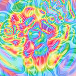 梦幻炫彩抽象图案