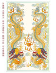 双龙戏珠龙纹升龙龙纹浮雕龙标签