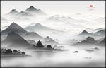 水墨山水画