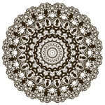 精致圆形曼陀罗图案设计