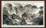  山水中堂画