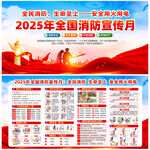 2025年119消防宣传月展板