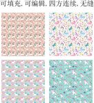 马年图案  卡通小马  独角兽