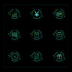 科技感发光图标集合