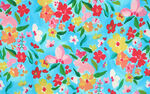 清新彩色小碎花手绘花卉植物图案
