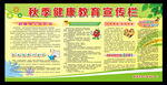 秋季健康教育宣传栏
