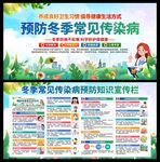 冬季传染病预防展板