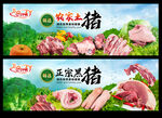 猪肉展板