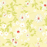 清新雏菊花卉图案背景