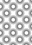 黑白环形重复图案纹理