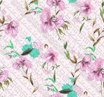 粉色花卉水彩图案背景