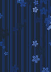 蓝底条纹花朵背景图案