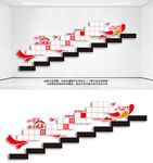 员工风采楼梯文化墙