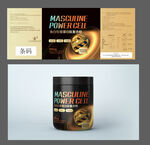 男性保健品包装内含psd