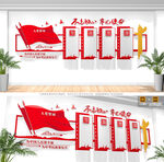 党员活动室党建文化墙