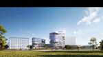 现代城市办公建筑群景观