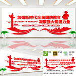 全民国防文化墙