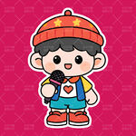 少儿口才人物插画