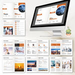 农业画册InDesign模板