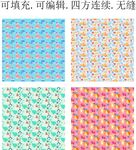 卡通图案 童趣印花 趣味卡通 