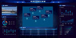 科技感数据可视化操作界面