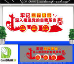 牢记三个务必党建文化墙