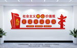 核心价值观党建墙