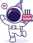 太空生日派对小宇航员