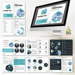 商务画册InDesign模板