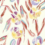 水彩花卉图案纹理背景