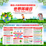 世界环境日宣传海报画面