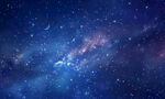 蓝色宇宙星空背景图素材