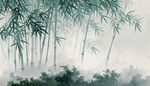 水墨竹林